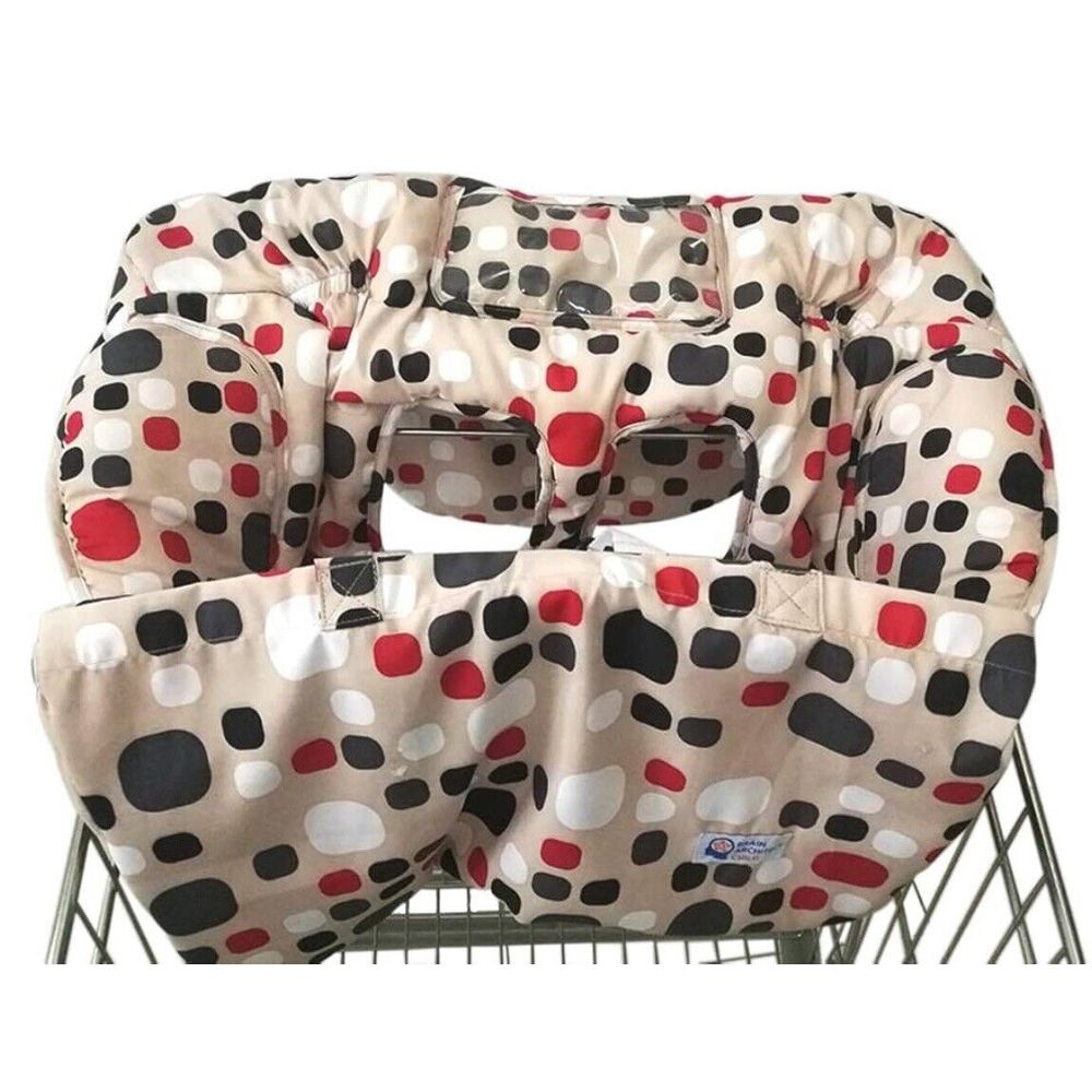 Brain Architect Child Shopping Cart Cover High Chair Cell Phone Holder Polka Dot